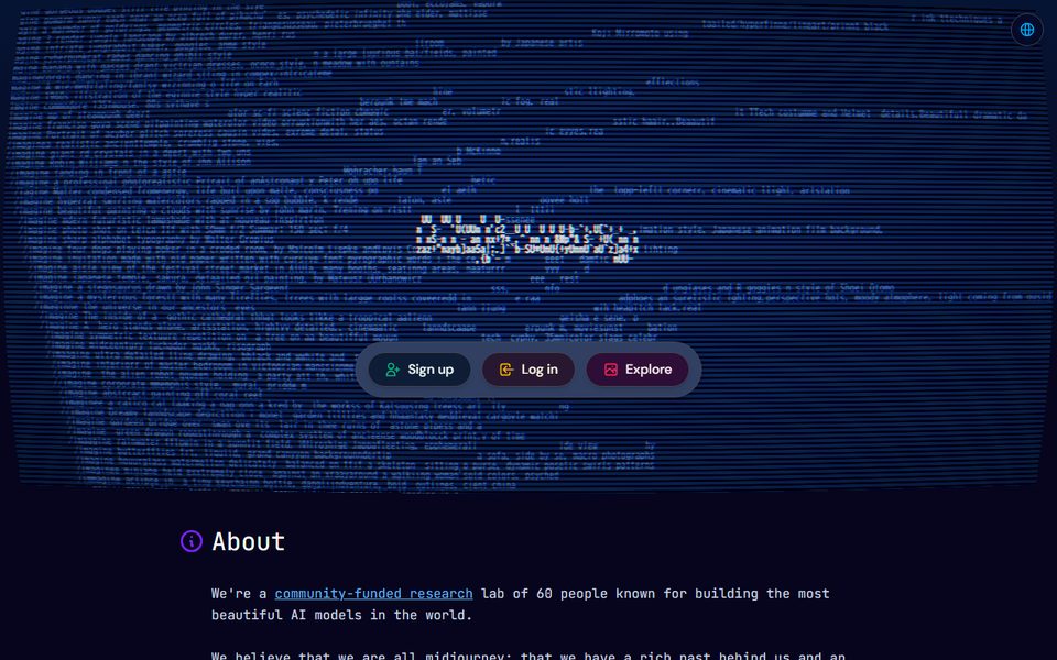 Midjourneyの公式サイト